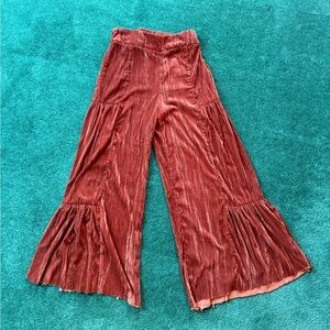 ⭐️Natural Life Rust Velvet Flared Pants sz S